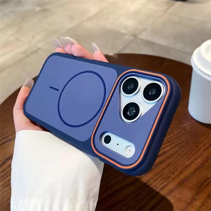 Luxe Mat Draadloos Opladen Magnetisch Voor Magsafe Hoesje Voor Apple iPhone 17 Air 16 15 14 Plus 13 12 Pro Max 11 Schokbestendige Cover