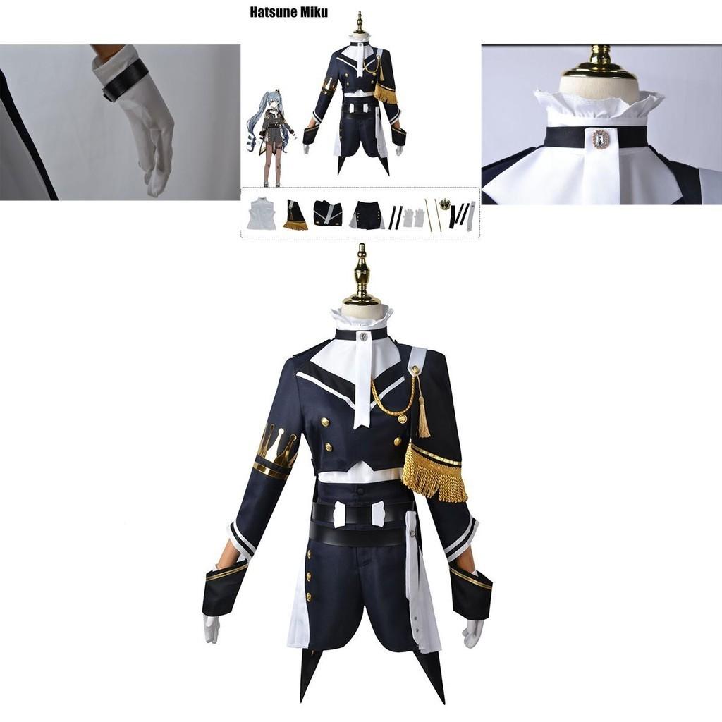 Hatsune Miku Cosplay Military Uniform Halloween Party Costume