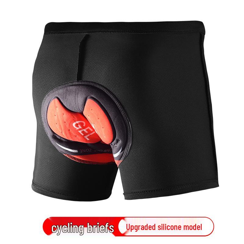 Unisex Cycling Underwear with Thick Silicone Seat Pad, Quick-Dry, All-Season MTB/Road Shorts