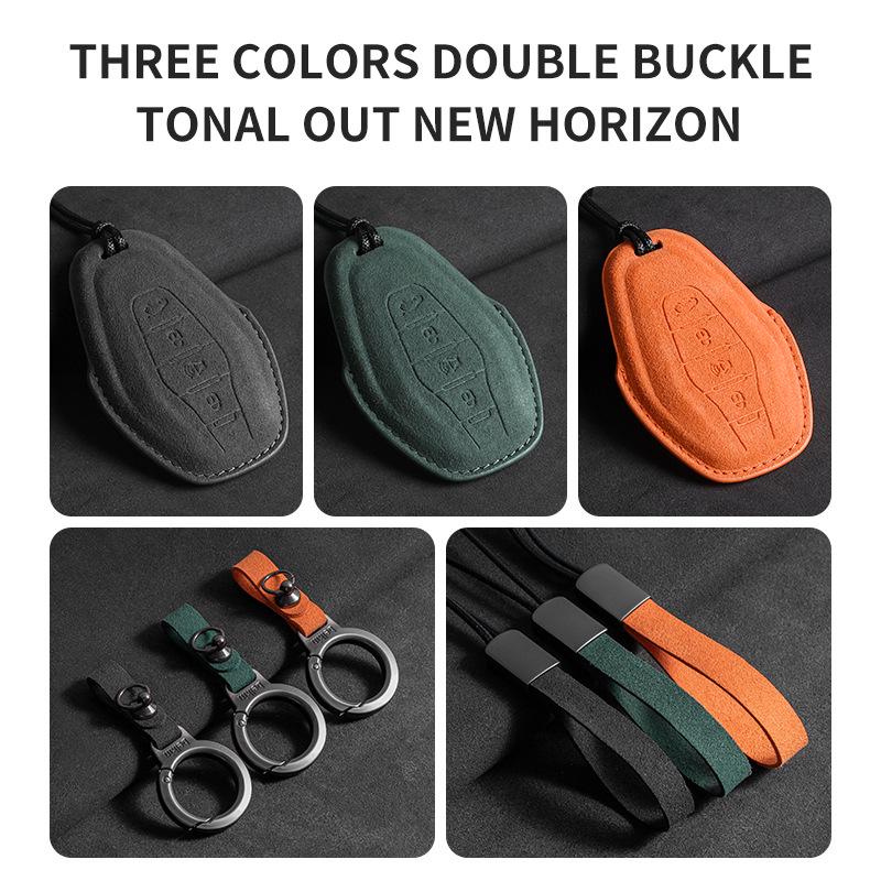 Suede Car Key Covers for Chery Jetour: X70PLUS, X90PRO, Shanhai L9