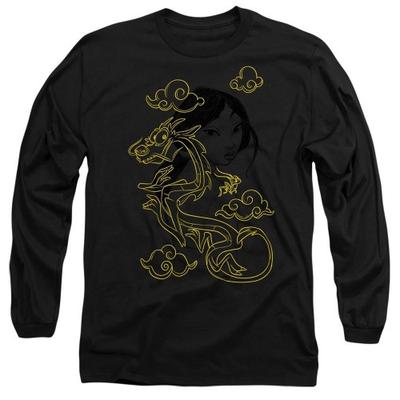 Mulan Unisex Adult Breezy Mushu Illustration T-Shirt