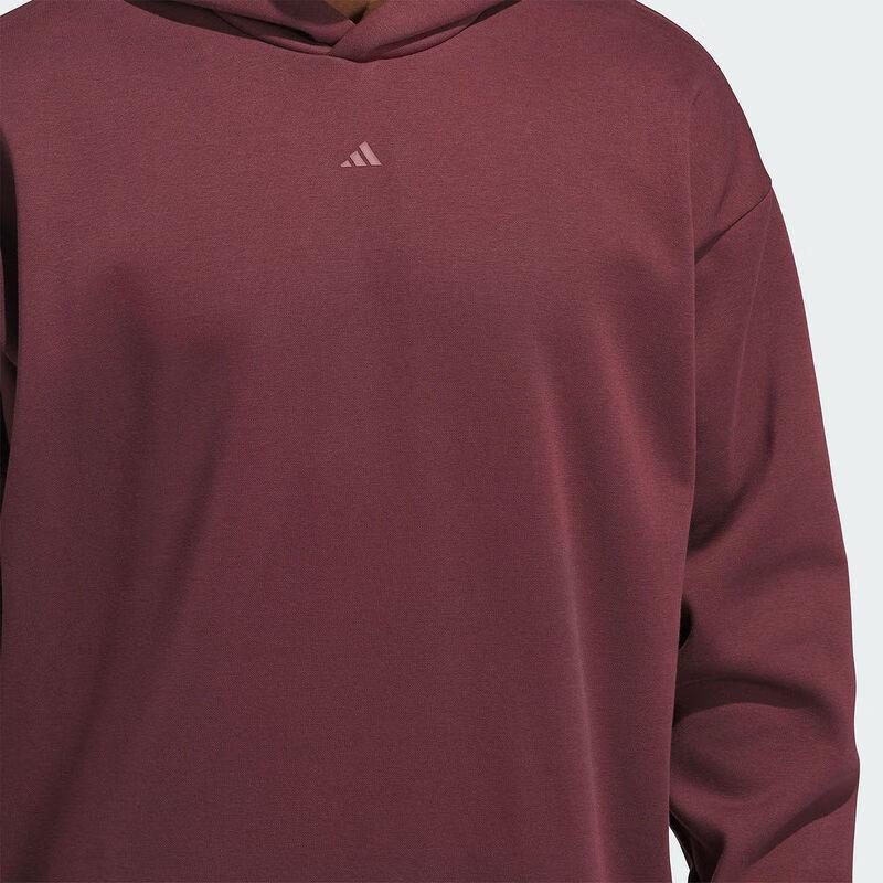 adidas Basketball Loose Fleece Hoodie Maroon Unisex JD6145