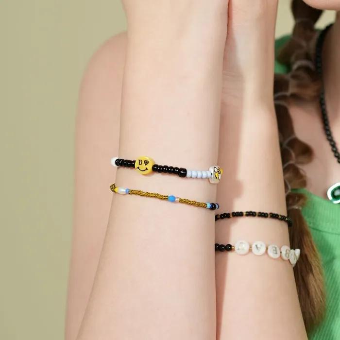 Unique Color Play Smile Beads Bracelet