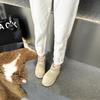 Women's 2024 Genuine Leather Snow Boots: Thick Sole, Anti-Slip, Velvet-Lined, Warm, Big Head Design for Winter