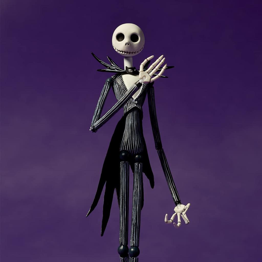 Kaiyodo Revoltech The Nightmare Before Christmas Jack Skellington Výška 185 mm malovaná pohyblivá figurka Ver.1.5 cca. PVC&ABS bez vodního kamene