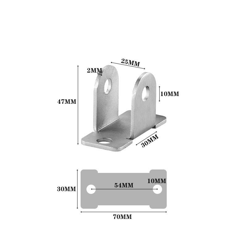 304 Stainless Steel Recessed T-Type Triangle Support Bracket with Lifting Lug