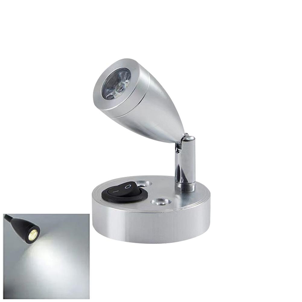 Rv Reading Light Dc10-30v 3w Bedside Wall Lamp With Switch, Designed For Reading, Boat, Yacht, And Motorhome J4i7