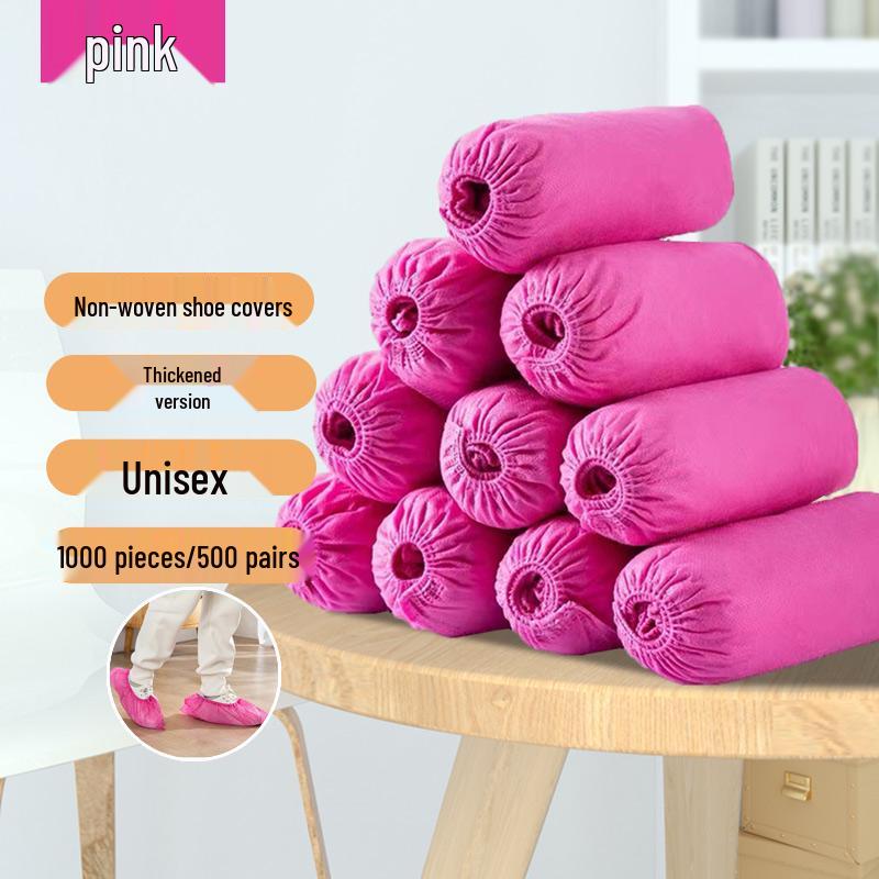 Thick Waterproof Non-slip Disposable Shoe Covers - Breathable, Dustproof, Wear-resistant for Indoor Use and Rainy Days