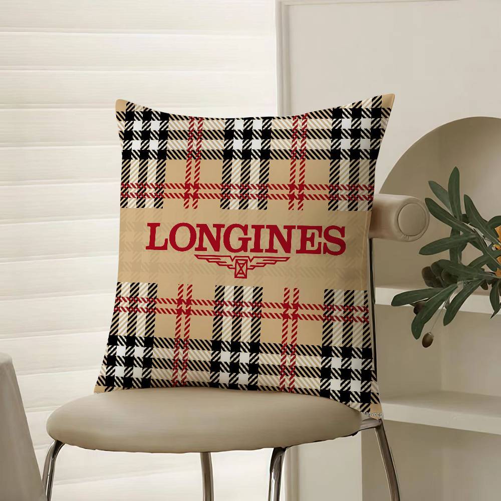 

Стиль-Longines-Вишукана майстерність Наволочка Комфорт Диван-ліжко Шовковиста елегантна Прихована блискавка Декоративна наволочка 20x20Inch