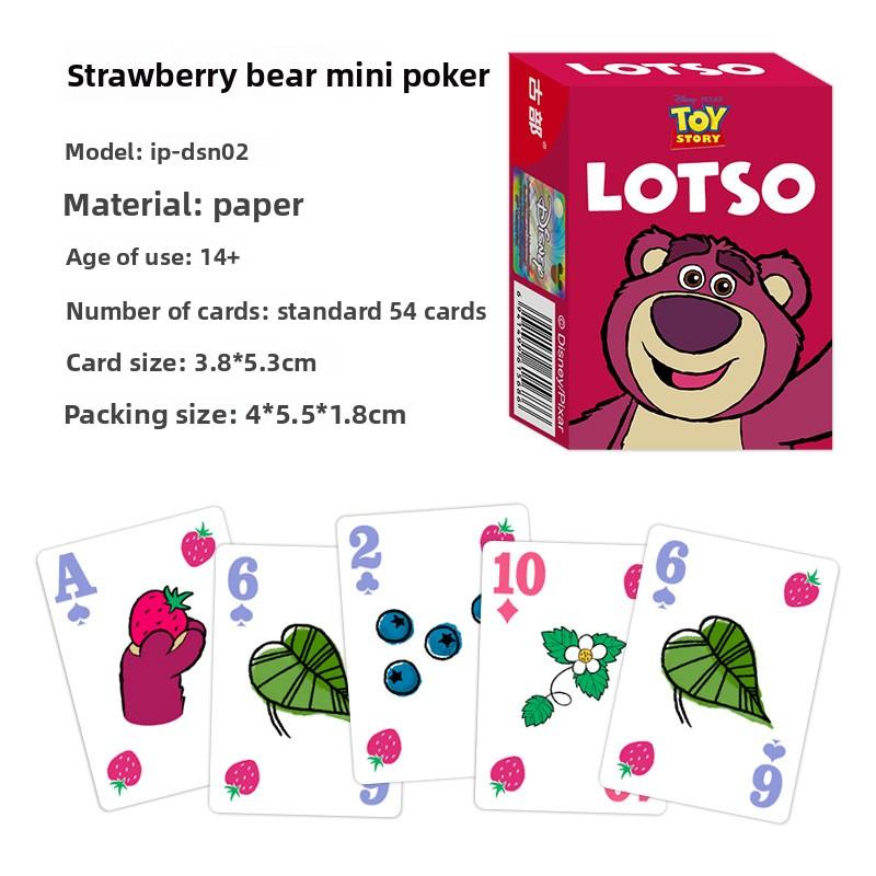 MINISO Stitch Poker Lots-o'-Huggin' Bear Playing Cards Playing Cards Poker Indoor Family Entertainment Board Games