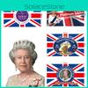 Rainha 70º Aniversário Elizabeth II Bandeira Union Jack Tapeçaria Qualidade Premium Material Poliéster 90*150cm