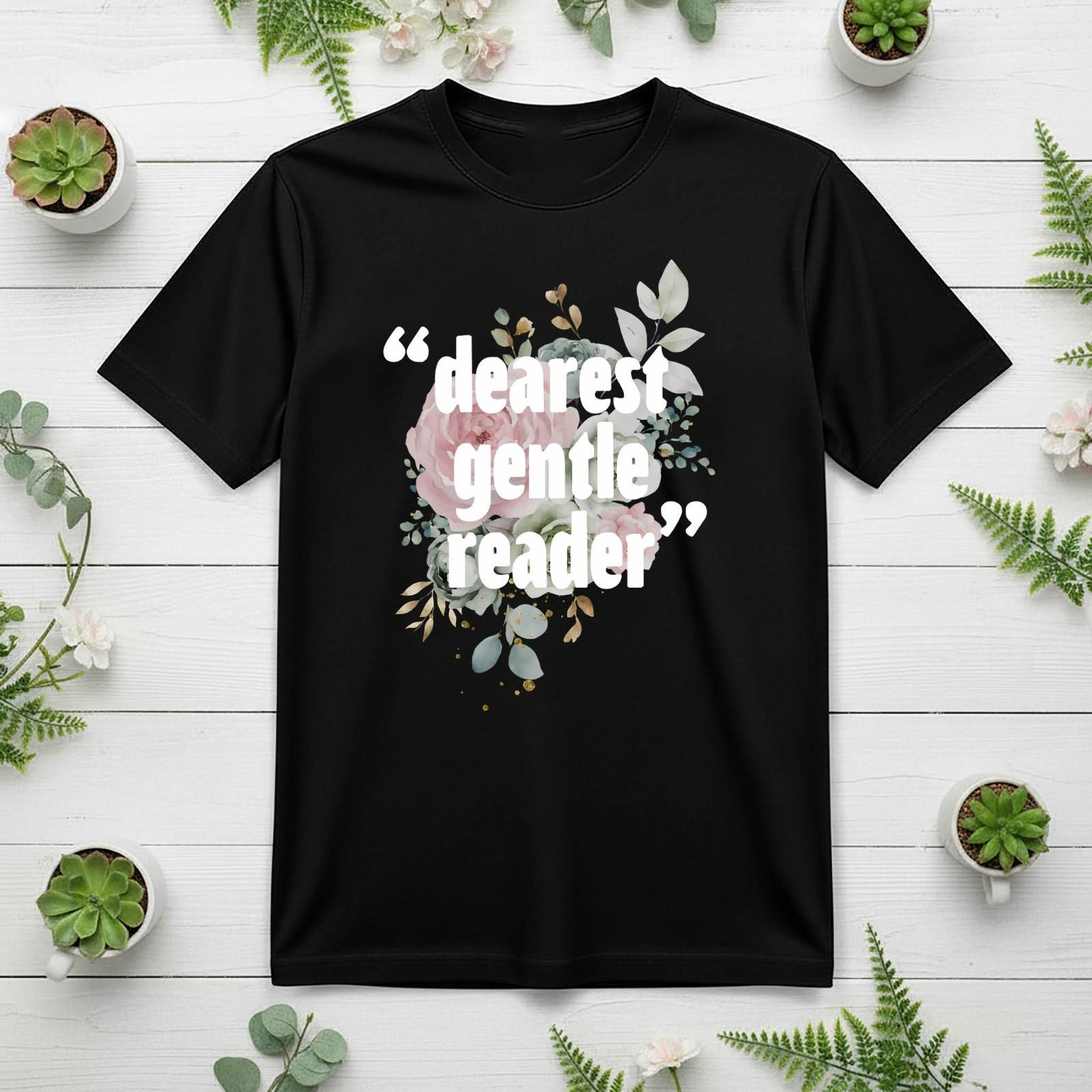 

Dear Gentleman Reader Letter Print Gift 2026 Summer Mens Womens Luxury Pure Cotton Oversized Tshirt Street Wear Y2K S