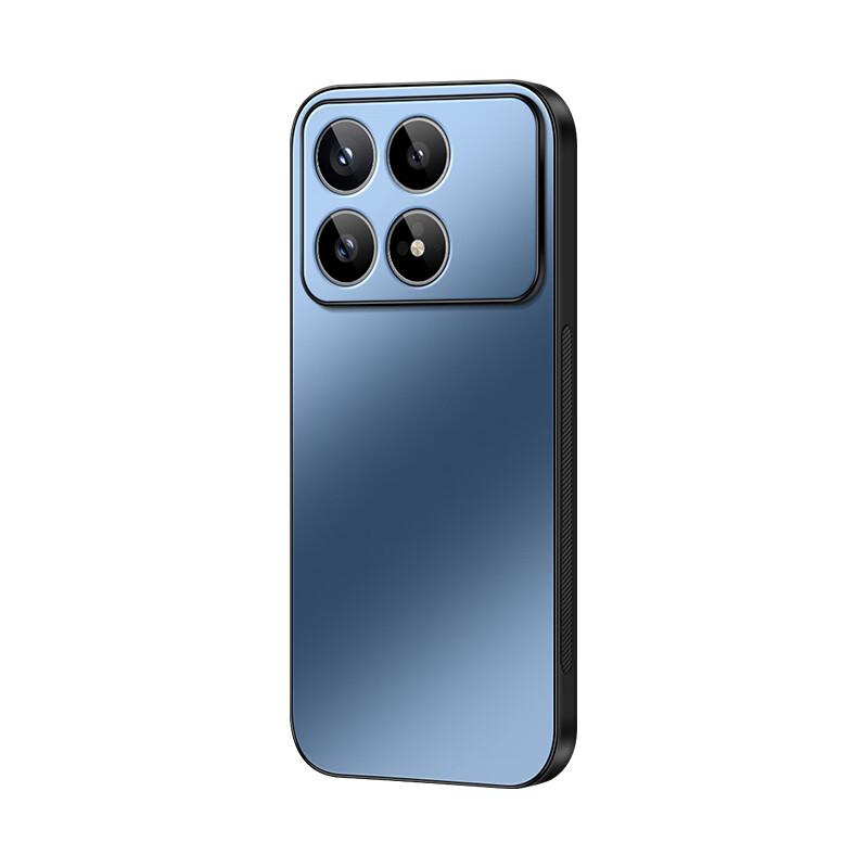 Redmi K90 Case Matte AG Lens Full Coverage Soft Protective Anti-Drop Simple Business Durable Creative Gem Blue