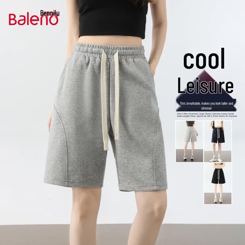 Baleno Women s Loose-Fit Summer Knit Bermuda Shorts M