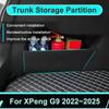 For XPeng XiaoPeng G9 -2025 Car Storage Box Trunk Organizer Thickening Partition Multifunction Side Box Auto Interior Parts
