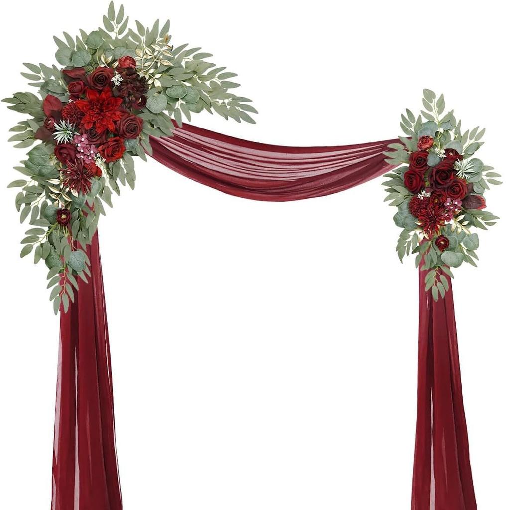 Wedding Arch Decoration Corner Flower Simulation Stage Background Flower Ceremony And Reception Background Decoration