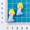 Anime Snow White Resin Hair Clips & Keychains