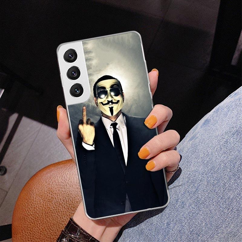Man Suit Shirt Tie Phnoe Case for Samsung Galaxy S26 S25 Edge S23 S24 Ultra S22 Plus S21 S20 FE Unique Cover Soft Coque Galaxy S