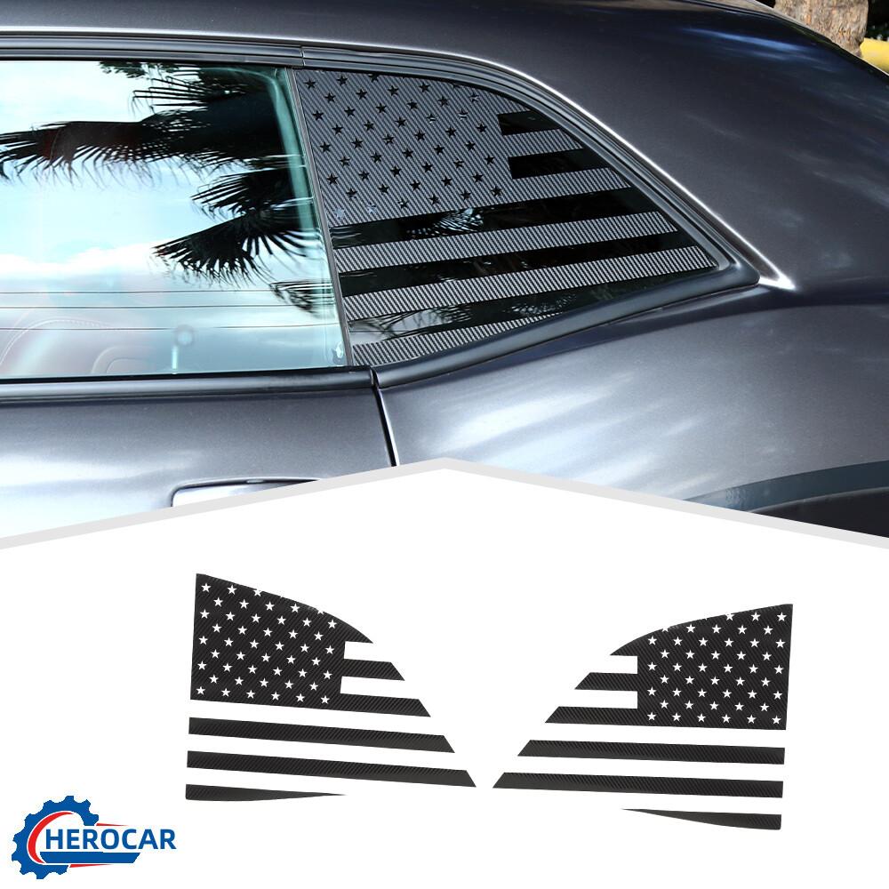 Flag Rear Window Decal Sticker Trim Cover Decor For Dodge Challenger 2008-24