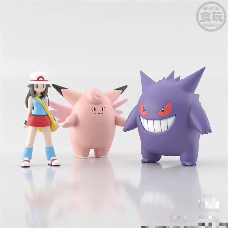 Genuine 1/20 Scale The World Clefable Green Gengar Cute Action Figure Model Toys