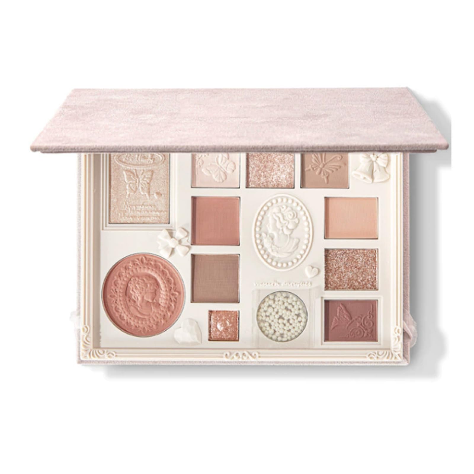 

12-color eyeshadow palette. Long-lasting color payoff. Lightweight and long-lasting. Natural shades for everyday wear. Blendable colors. Sweat and