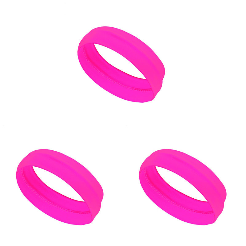 3PCS Plain elastic yoga running cycling outdoor sports sweatband headband  washing face and makeup hairband