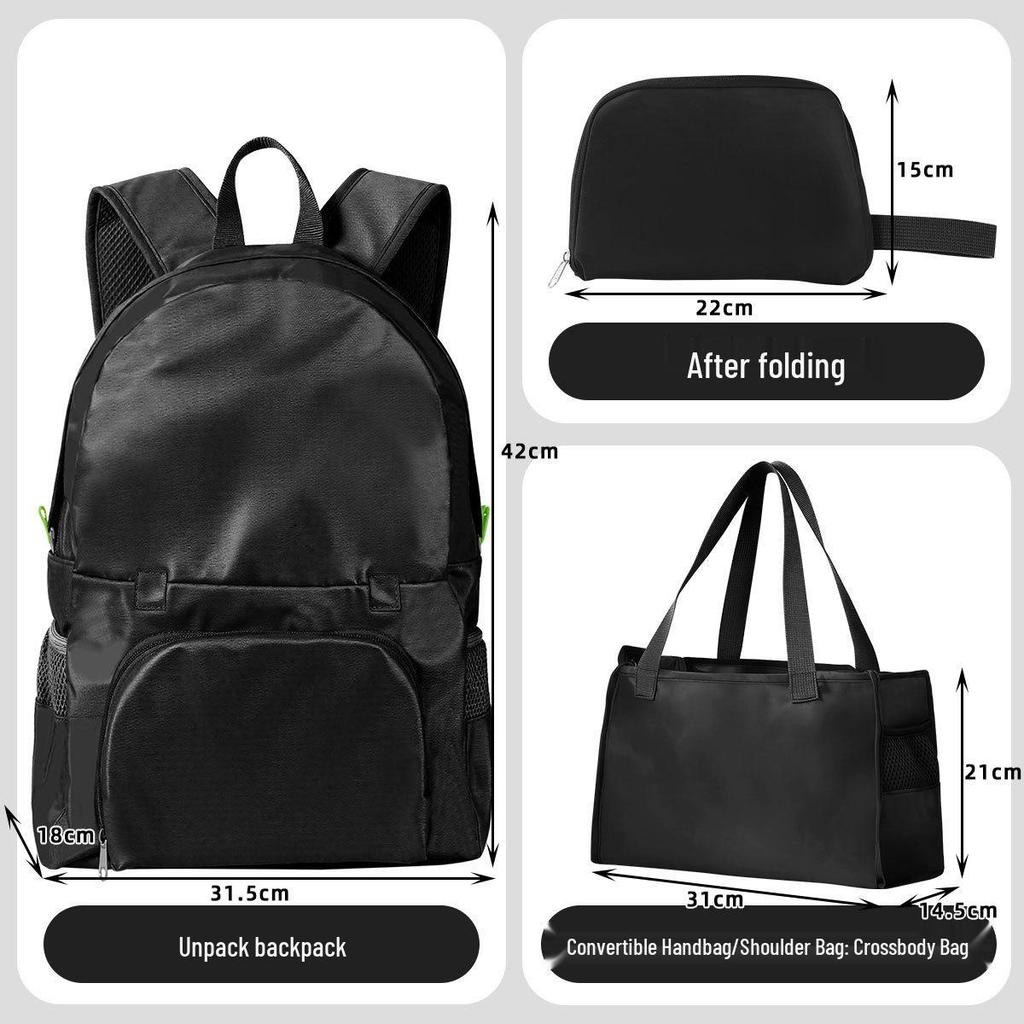 Lightweight Foldable Backpack for Hiking & Short Trips - Dual Use As Travel or Mommy Bag