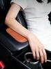 Car Elbow & Leg Support Pad, Soft Nappa Leather Cushion, Universal Fit