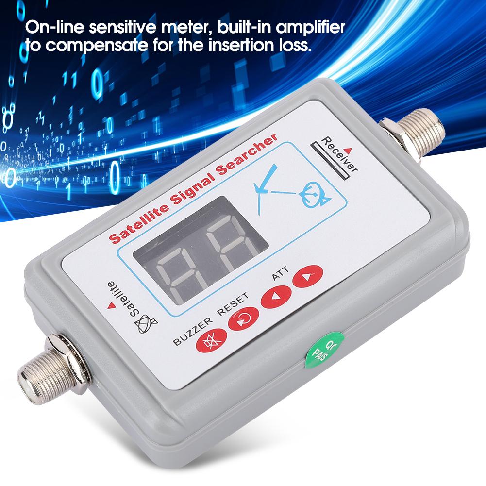 SF95DL Sensitive Satellite Finder Portable Signal Strength Meter with Digital Display