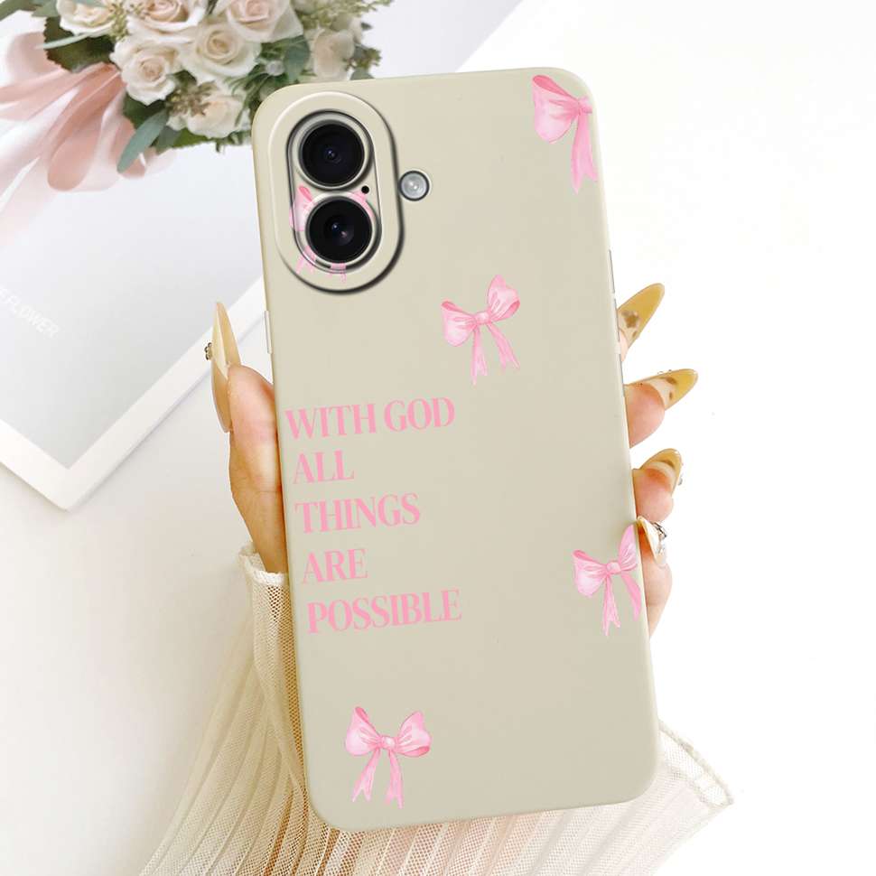 

For iPhone 16 Plus A3290 A3082 6.7 Case Cartoon Rabbit Sunflower Silicone Cover For iPhone 16Plus 16+ A3289 A3291 Phone Shell iPhone 16 Plus