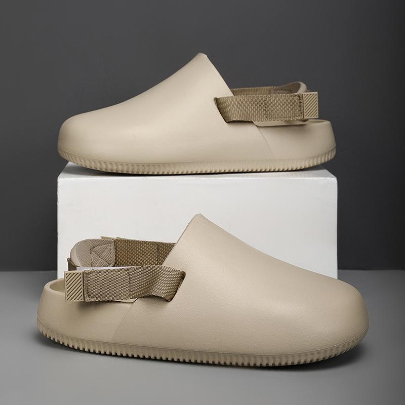 

One-pedal coconut slippers summer wear EVA material dual-purpose men s bag head sandals driving beach shoes spot 45