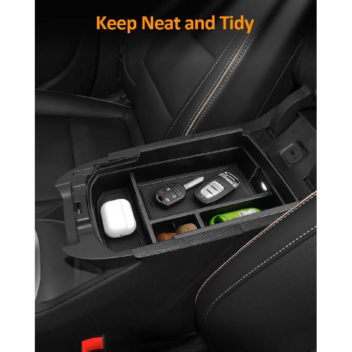 CDEFG for GMC Terrain 2018-2024 Center Console Organizer Tray for Terrain 2022 2023 2024 SLE, SLT, AT4, Denali Accessories Armrest Storage Box Insert