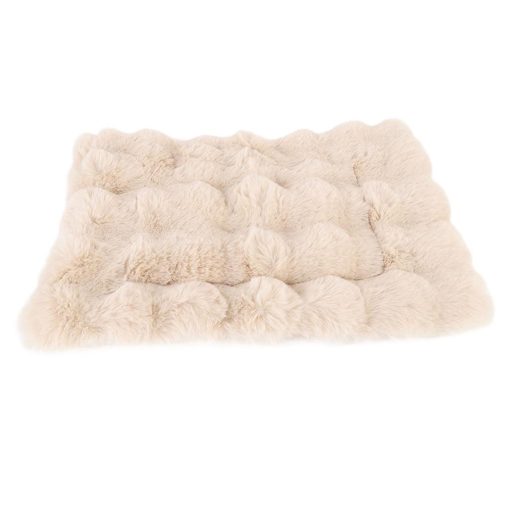 Fluffy Pet Bed Mat Ultra Soft Comfort Keep Warm Plush Dog Kennel Mat Bed Pad for Dogs Cats 2XL: 68x99cm