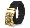 Men'S Nylon Belt Business Automatic Buckle Belt Casual Canvas Toothless Buckle Belt Strength Delivery