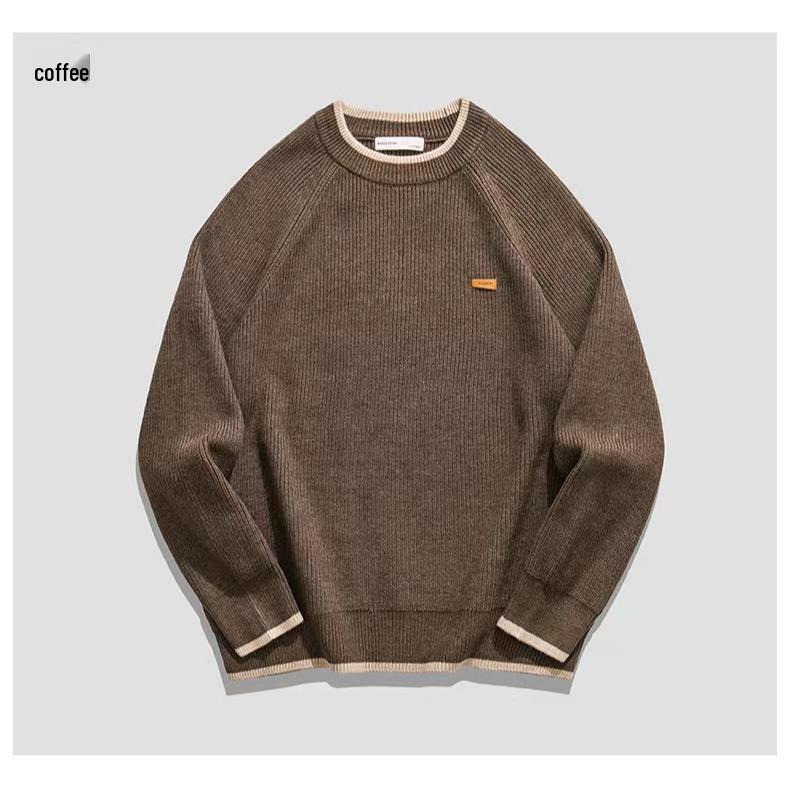 

Trendy Two-Piece Men s Winter Loose Fit Plus Size Knitwear 2XL