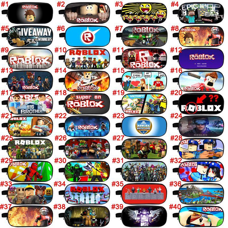 Roblox Cartoon Pencil Case For Boys And Girls With Durable Material**