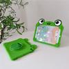 3D Cute Cartoon Frog Crocodile Kids Silicone Tablet Case With Shoulder Strap For iPad Air M4 A19 Mini 6 7 iPad 5/6/7/8/9/10/11/12th Pro11 Cover Stand