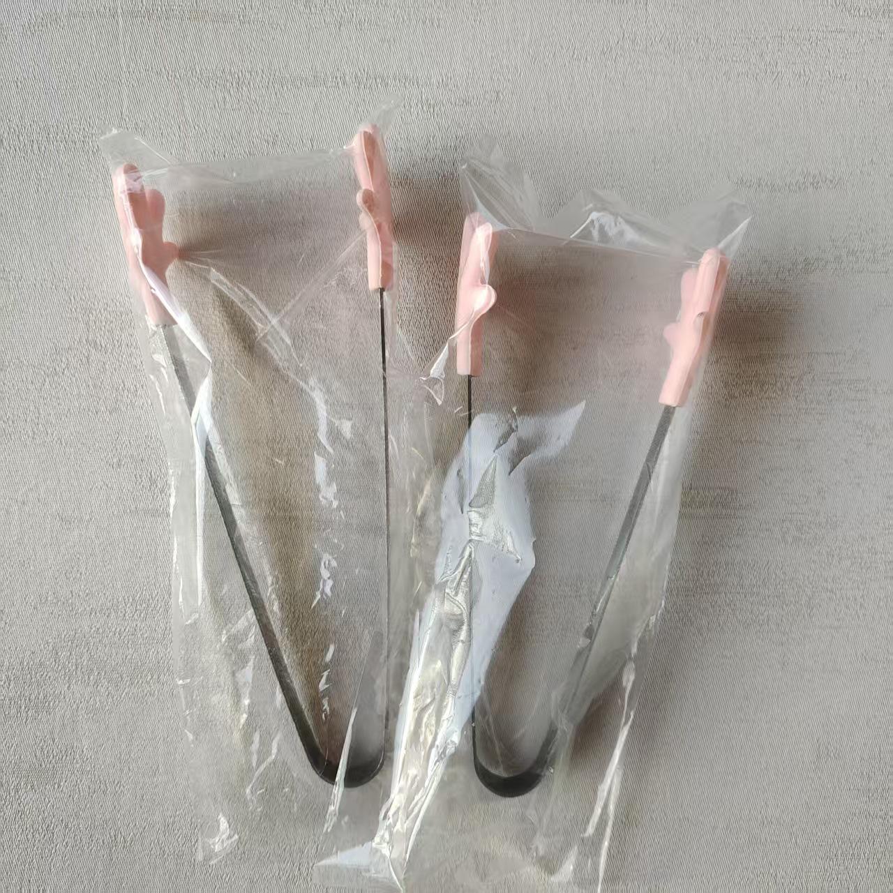 Non-slip Silicone Kids Ice Tongs - Food-grade Stainless Steel