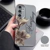 Luxury Flowers Print Case For Samsung S26 Ultra A57 A37 A17 A18 S25 S24 S23 S22 Ultra S21 FE A15 A35 A55 A16 A36 A56 5G Leather Texture Soft Cover