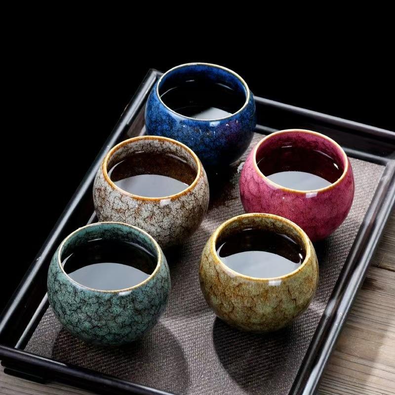 Five Elements Large Capacity Kung Fu Tea Cup - Master Tasting Cup with Gift Box
