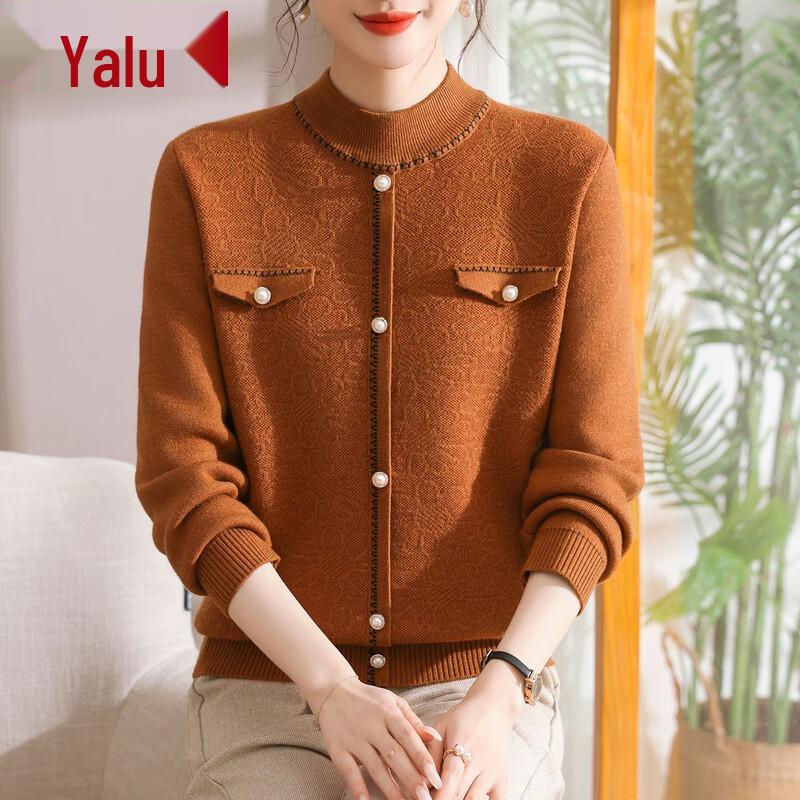 

Yalu Women s Warm Fleece Half-Turtleneck Sweater 2XL