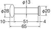 SANEI Lavatory Hook Type for Towel with W8811 B, Racks, etc., Screws, Silver,