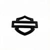 Harley Shield Hollow Car Logo, Bright Black Metal Body Labeling, Motorcycle Modification Personality