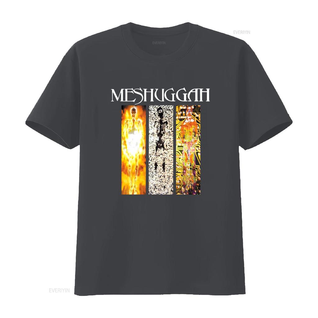 MESHUGGAH Distruggi Cancella Migliora Maglietta Stampa Artistica Unica per Fan del Rock Top Lavato Vintage per l'Uso Quotidiano Versatile