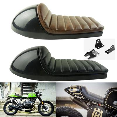 Assento Cafe Racer Assento Retro Base de Assento Vintage Almofada Scrambler Assento de Motocicleta Vintage para BMW Triumph Bonneville Honda