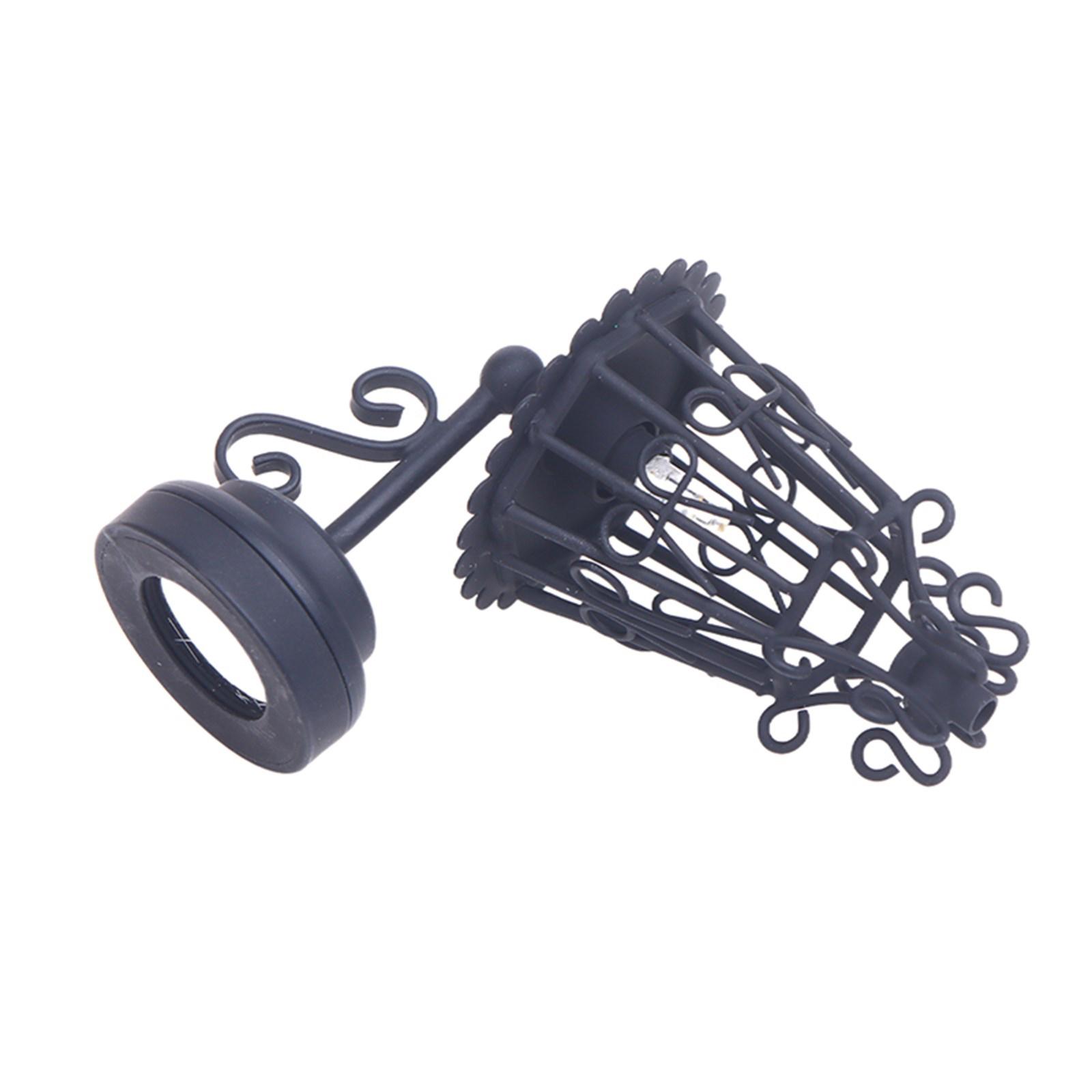 

Миниатюрный полый настенный светильник 1/12 из черного металла для кукольного домика, гостиной, прихожей, сада, декорации