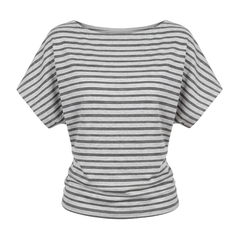 La Chapelle Women s Color-Block Striped Short-Sleeve T-Shirt One Size