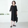 Shiz Madam Women Sheer Sleeve Pearl Diamond Dress N2684
