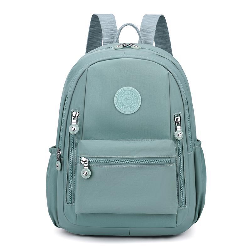 Schoolbag Backpack Women's 1011 New Versatile Fashion Casual Canvas Travel Schoolbag Lightweight Waterproof Oxford Cloth Large Capacity