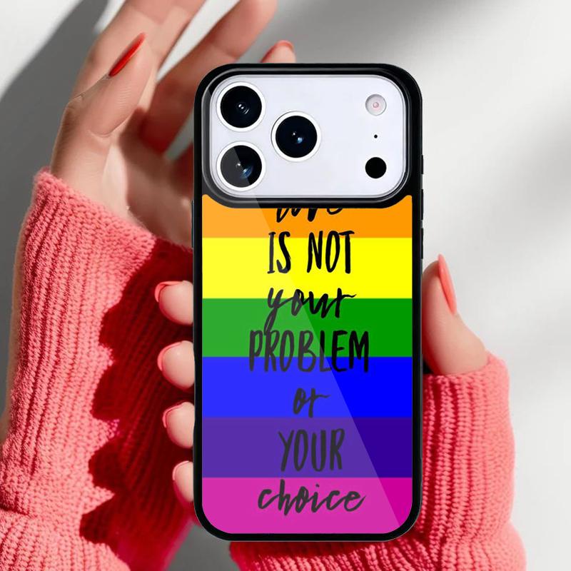 

Gay Lesbian LGBT Rainbow Flag Pride ART Phone Case for iPhone 17 16 15 14 13 Pro Max Back Cover for 12 11 Pro Coque iPhone 15 Pro Max